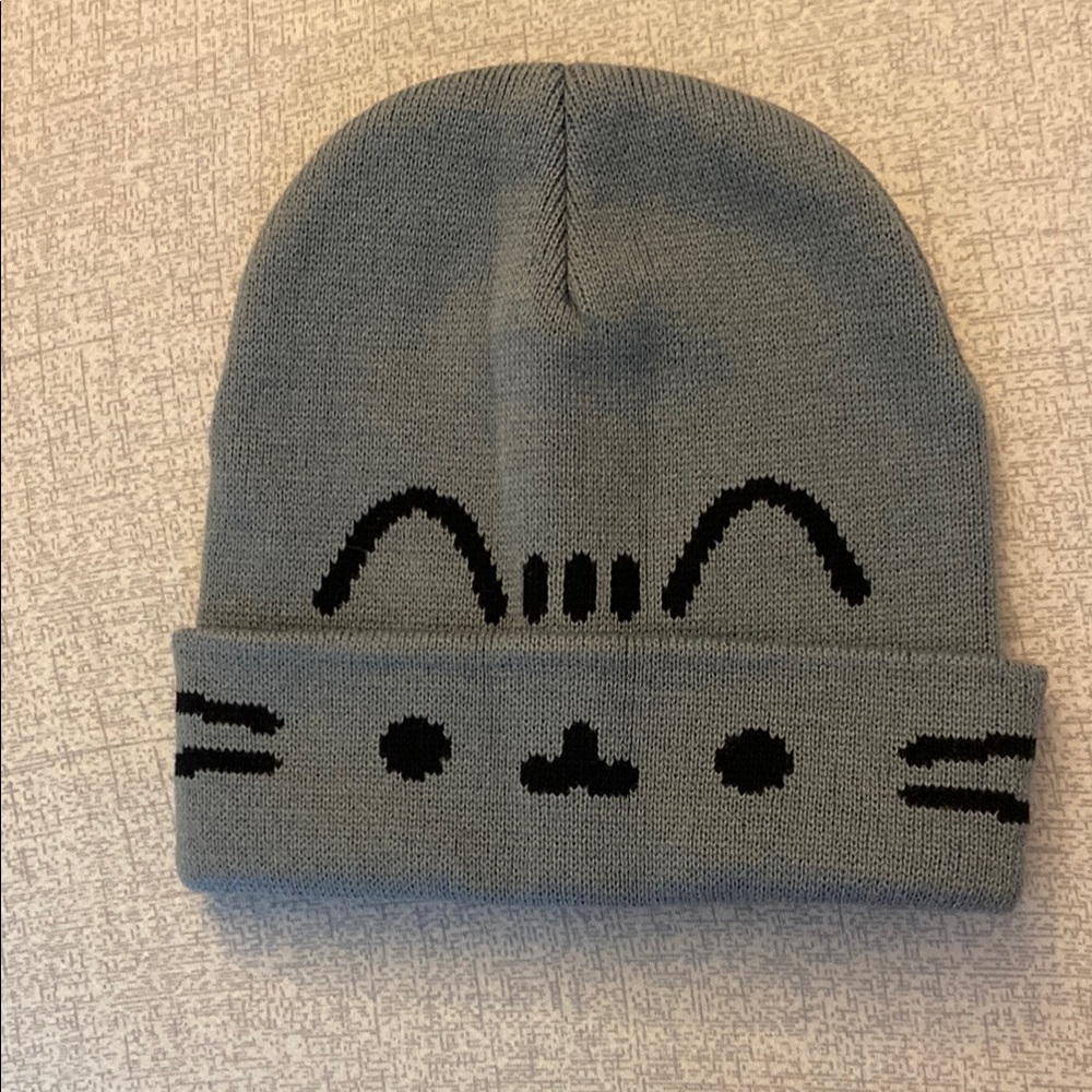 Pusheen Gray and Black Cat Hat
